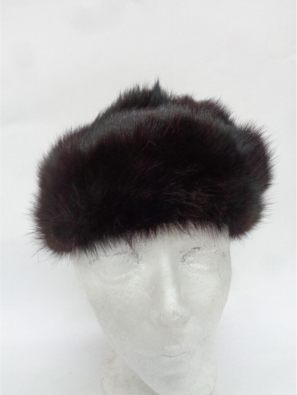 SCRAP ITEM: DARK RANCH MINK FUR HAT